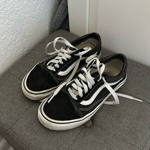 Black and white vans